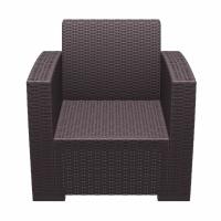 Monaco Wickerlook Club Chair Brown with Cushion ISP831-BR - 4