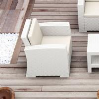 Monaco Wickerlook Club Chair White with Cushion ISP831-WH - 6