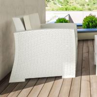 Monaco Wickerlook Club Chair White with Cushion ISP831-WH - 7