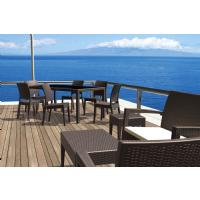 Miami Rectangle Resin Wickerlook Coffee Table Rattan Gray ISP855-DG - 7