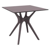 Ibiza Square Dining Table 31 inch Brown ISP863-BR