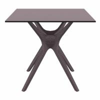 Ibiza Square Dining Table 31 inch Brown ISP863-BR - 2
