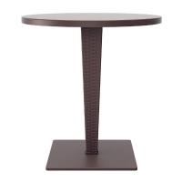 Riva Wickerlook Resin Round Dining Table Brown 28 inch. ISP882-BR - 1