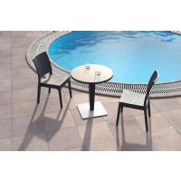 Riva Wickerlook Resin Round Dining Table Brown 28 inch. ISP882-BR - 11