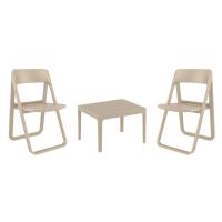 Dream Conversation Set with Sky 24" Side Table Taupe S079109-DVR