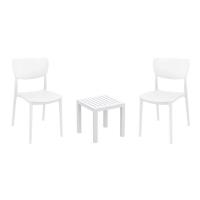 Monna Conversation Set with Ocean Side Table White S127066-WHI
