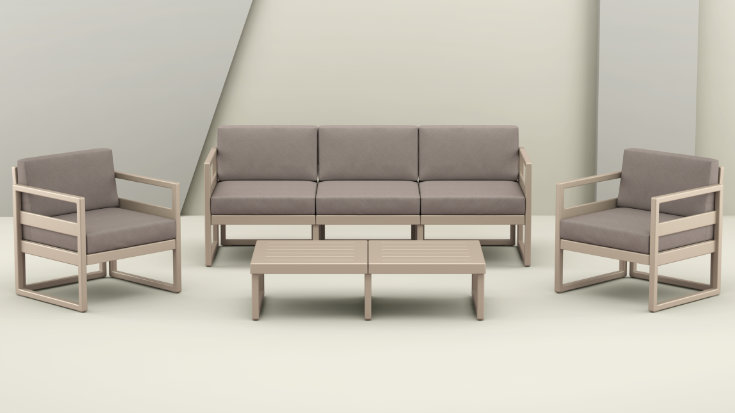 ISP133 - Mykonos 5 Person Lounge Set