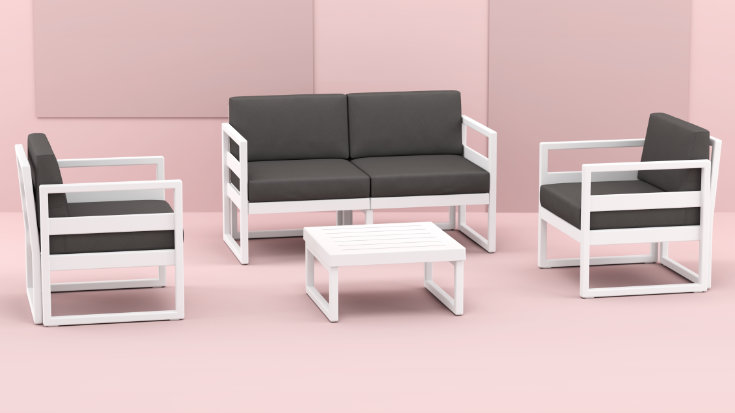 ISP132 - Mykonos 4 Person Lounge Set
