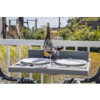 Bistro Balcony Rail Table BBDT24LW-BWH