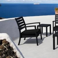 Artemis XL Outdoor Club Chair Black - Black ISP004-BLA-CBL - 8