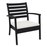 Artemis XL Outdoor Club Chair Black - Natural ISP004-BLA-CNA