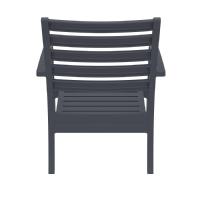 Artemis XL Outdoor Club Chair Dark Gray - Black ISP004-DGR-CBL - 5