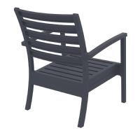 Artemis XL Outdoor Club Chair Dark Gray - Natural ISP004-DGR-CNA - 2