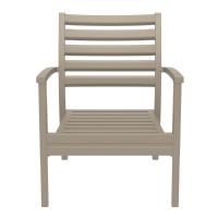 Artemis XL Outdoor Club Chair Taupe - Black ISP004-DVR-CBL - 3