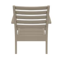 Artemis XL Outdoor Club Chair Taupe - Black ISP004-DVR-CBL - 5