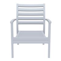 Artemis XL Outdoor Club Chair Silver Gray - Black ISP004-SIL-CBL - 3
