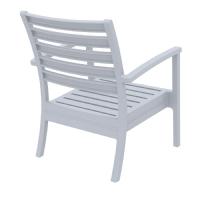 Artemis XL Outdoor Club Chair Silver Gray - Natural ISP004-SIL-CNA - 2