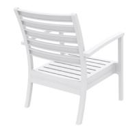 Artemis XL Outdoor Club Chair White - Black ISP004-WHI-CBL - 2