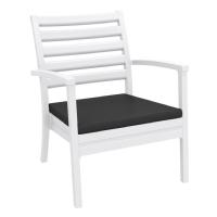 Artemis XL Outdoor Club Chair White - Charcoal ISP004-WHI-CCH