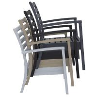 Artemis XL Outdoor Club Chair Black - Natural ISP004-BLA-CNA - 9