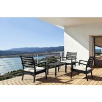 Artemis XL Outdoor Club Chair Black - Charcoal ISP004-BLA-CCH - 11