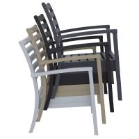 Artemis XL Club Seating set 7 Piece Silver Gray - Taupe ISP004S7-SIL-CTA - 4
