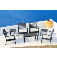 Artemis XL Club Seating set 7 Piece White - Natural ISP004S7-WHI-CNA - 6