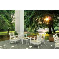 Artemis XL Club Seating set 7 Piece White - Black ISP004S7-WHI-CBL - 12