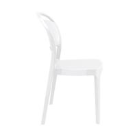 Bo Polycarbonate Dining Chair Glossy White ISP005-GWHI - 1