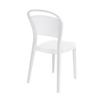 Bo Polycarbonate Dining Chair Glossy White ISP005-GWHI - 2