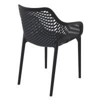 Air XL Resin Outdoor Arm Chair Black ISP007-BLA - 1