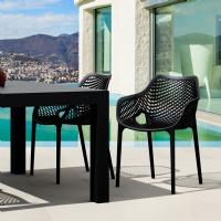 Air XL Resin Outdoor Arm Chair Black ISP007-BLA - 6