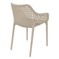 Air XL Resin Outdoor Arm Chair Taupe ISP007-DVR - 2