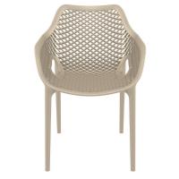 Air XL Resin Outdoor Arm Chair Taupe ISP007-DVR - 3