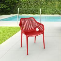 Air XL Resin Outdoor Arm Chair Red ISP007-RED - 5