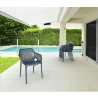 Air XL Resin Outdoor Arm Chair Black ISP007-BLA - 17