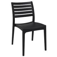 Ares Resin Outdoor Dining Chair Black ISP009-BLA