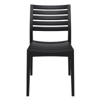 Ares Resin Outdoor Dining Chair Black ISP009-BLA - 2