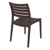 Ares Resin Outdoor Dining Chair Brown ISP009-BRW - 1