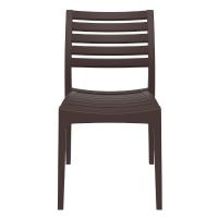 Ares Resin Outdoor Dining Chair Brown ISP009-BRW - 2