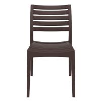 Ares Resin Outdoor Dining Chair Brown ISP009-BRW - 2
