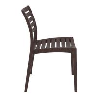 Ares Resin Outdoor Dining Chair Brown ISP009-BRW - 3