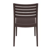 Ares Resin Outdoor Dining Chair Brown ISP009-BRW - 4