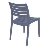 Ares Resin Outdoor Dining Chair Dark Gray ISP009-DGR - 1
