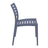 Ares Resin Outdoor Dining Chair Dark Gray ISP009-DGR - 3