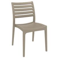 Ares Resin Outdoor Dining Chair Taupe ISP009-DVR