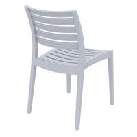 Ares Resin Outdoor Dining Chair Silver Gray ISP009-SIL - 1