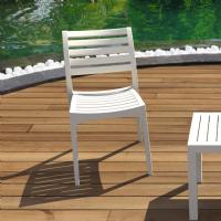 Ares Resin Outdoor Dining Chair White ISP009-WHI - 5