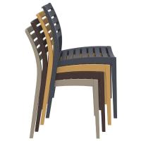 Ares Resin Outdoor Dining Chair Brown ISP009-BRW - 6