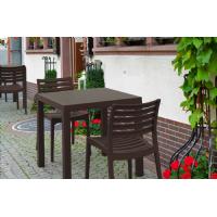 Ares Resin Outdoor Dining Chair Brown ISP009-BRW - 13